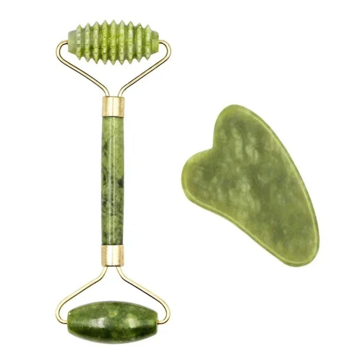 Jade Roller mit großem und kleinem Kopf