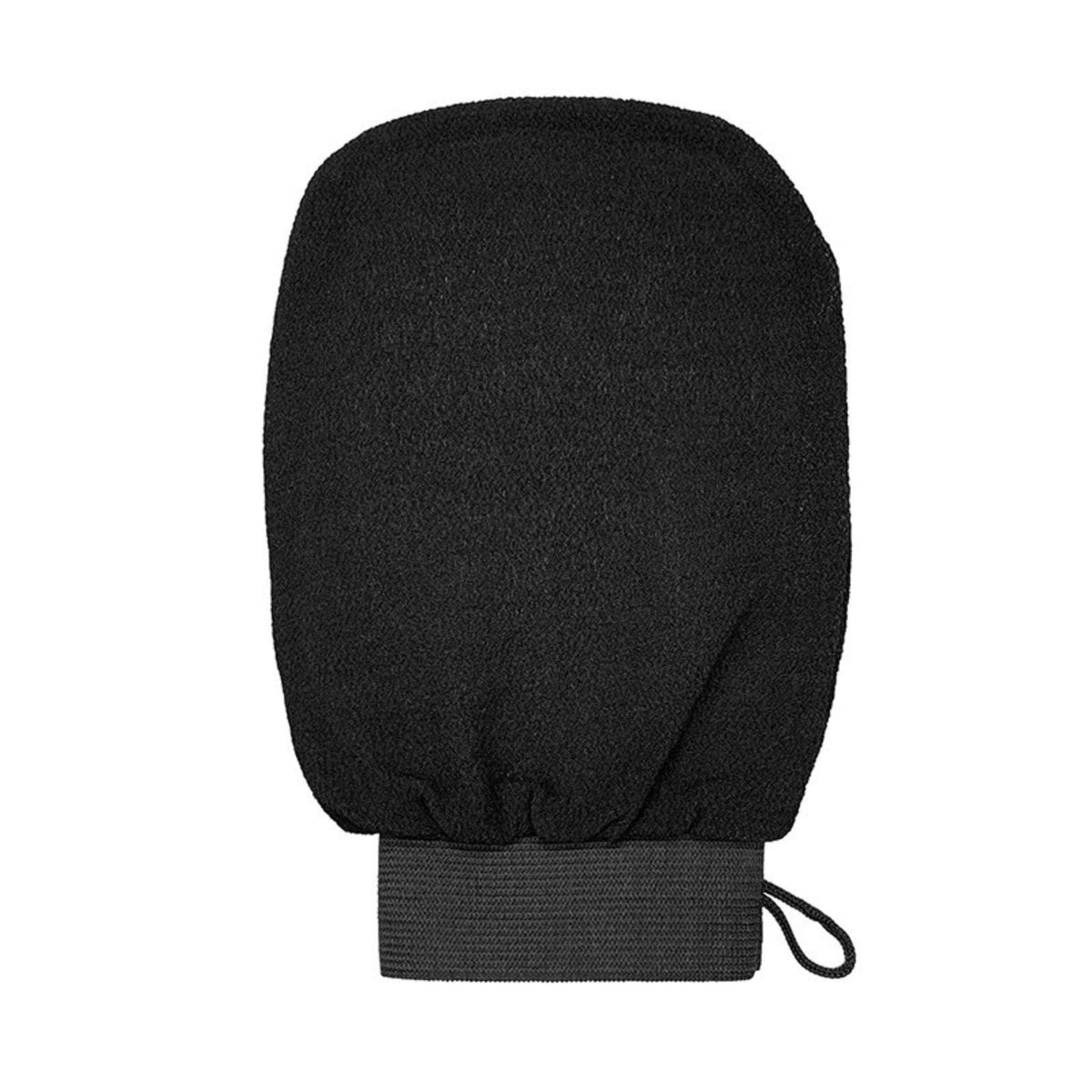 Schwarzer Peeling Handschuh für die Körperpflege