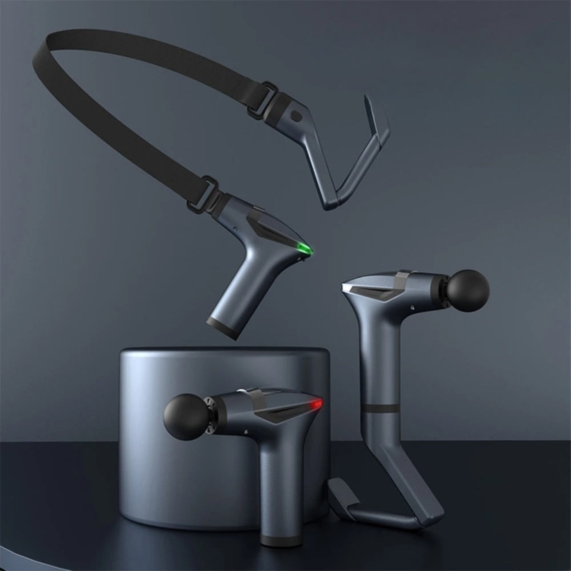 Mini Massage Gun mit Gurt und Verlängerungsgriff