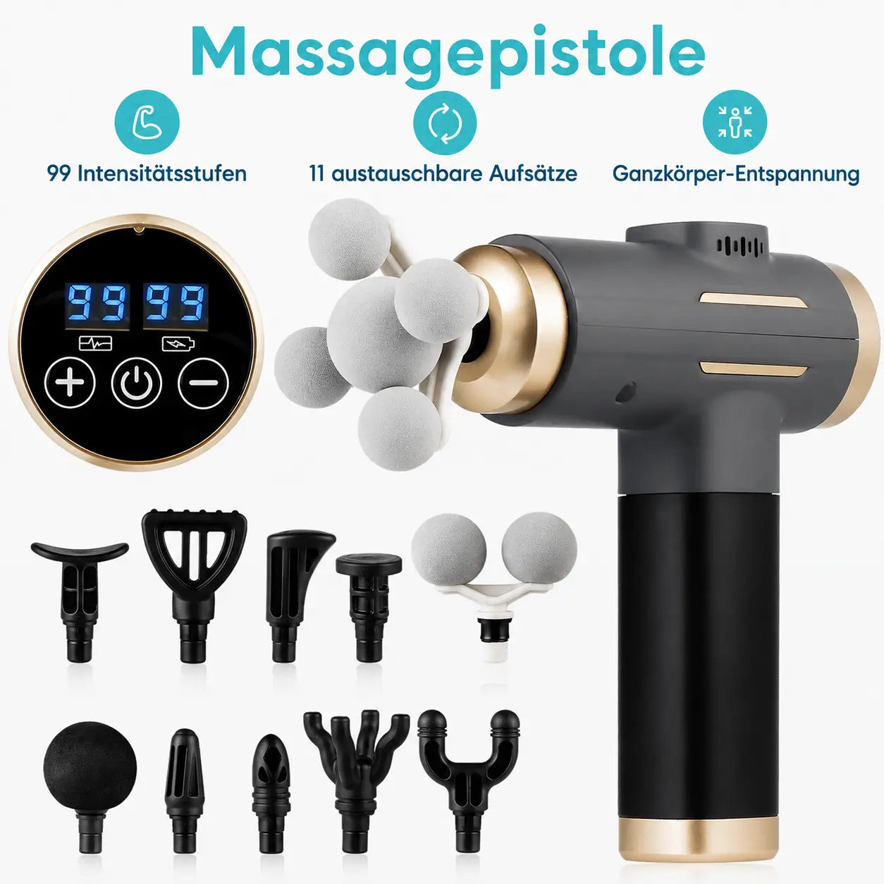 Massagepistole 11-in-1