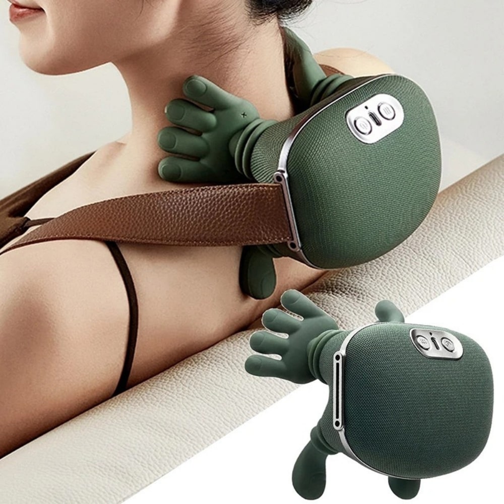 Nackenmassagegerät mit Händen